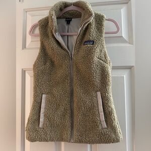 Patagonia Tan Sherpa Fleece Vest